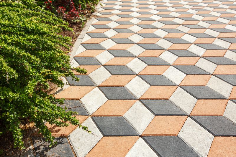 Multi-colored paver design