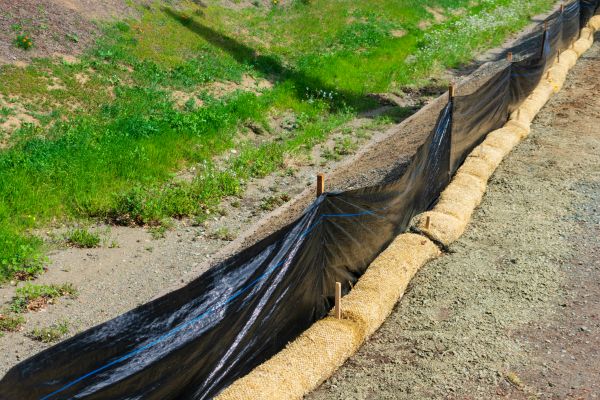 Straw Wattle Installation in Hilton Head Island